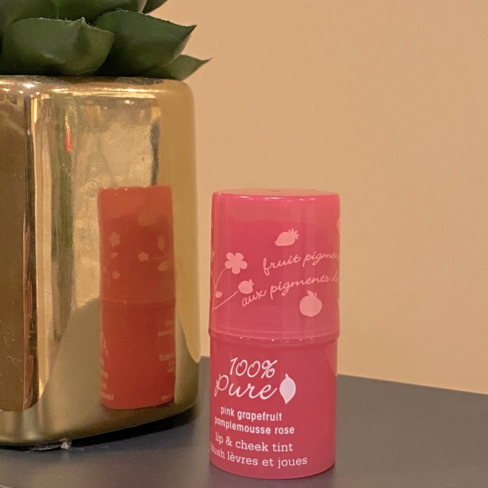 100% Pure Lip & Cheek Tint - Pink Grapefruit Glow